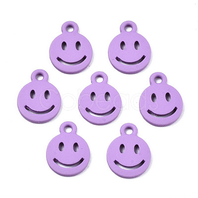 Spray Painted Alloy Charms X-PALLOY-T075-121B-RS-1