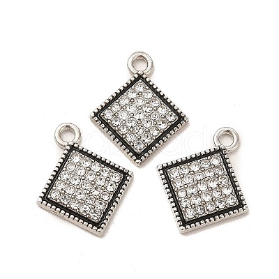 Alloy Rhinestone Pendants ALRI-M019-02AS-1