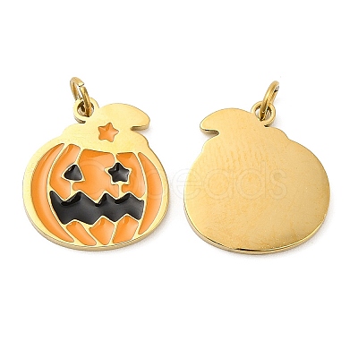 Halloween Ion Plating(IP) 304 Stainless Steel Charms STAS-D066-10G-1