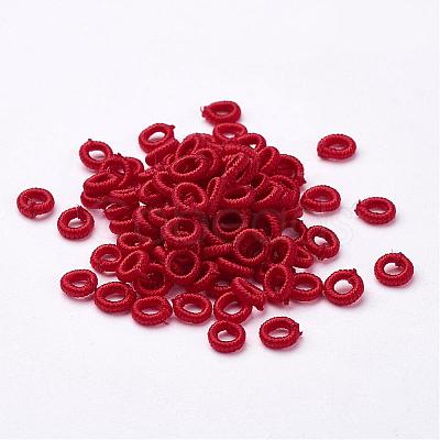 Polyester Weave Beads WOVE-N003-23-1