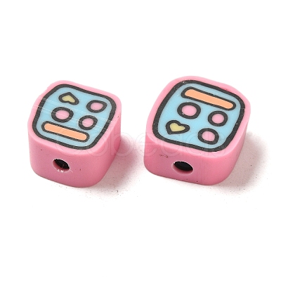 Phone Shape Polymer Clay Beads CLAY-Z003-01A-1