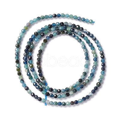 Natural Blue Tourmaline Beads Strands G-A021-04A-1