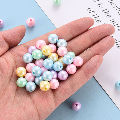 Opaque Acrylic Beads X-MACR-S370-H10mm-1