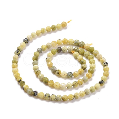 Natural Yellow Turquoise(Jasper) Beads Strands G-D463-11C-1