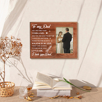 MDF Wood Photo Frames DIY-WH0231-059-1