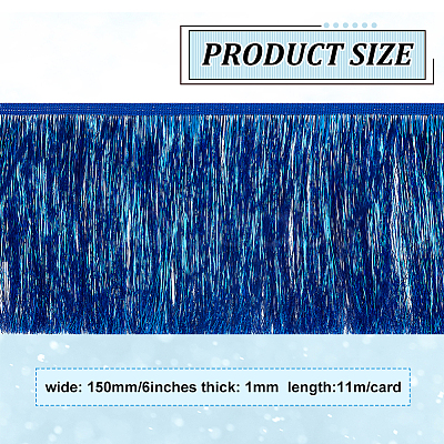 Polyester Fringe Trimmings OCOR-WH0086-09B-1