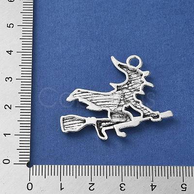 Tibetan Style Alloy Pendants for Halloween PALLOY-O002-12AS-1