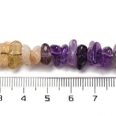 Natural Citrine & Amethyst Beads Strands G-L610-A06-A01-1