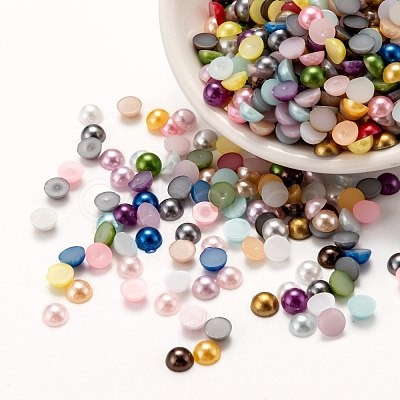 ABS Plastic Cabochons OACR-S012-5mm-M-1