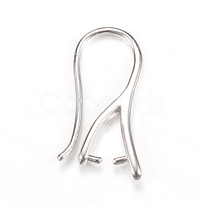 Brass Earring Hooks KK-R037-05P-1