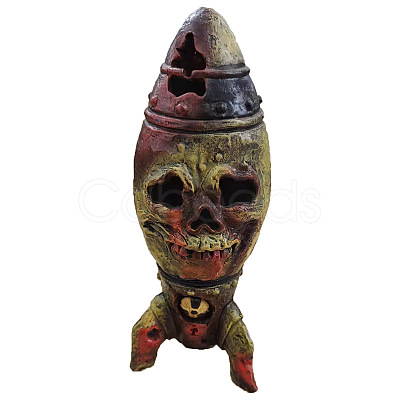 Resin Skull Bomb Ornament HAWE-PW0001-131B-1