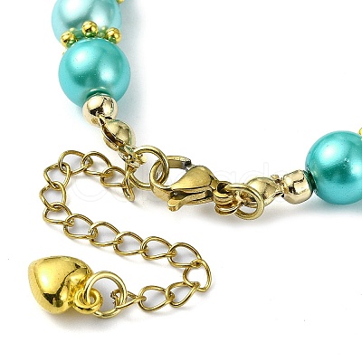 Glass Imitation Pearl Beaded Bracelets for Women BJEW-JB10034-1