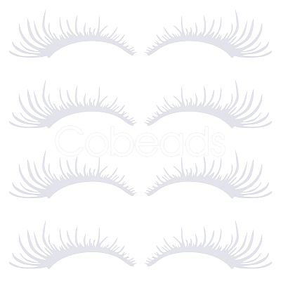 PET Eyelash Car Stickers STIC-WH0004-04A-1