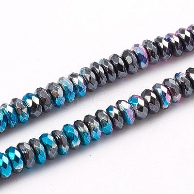 Electroplated Non-magnetic Synthetic Hematite Beads Strands G-L562-12B-1