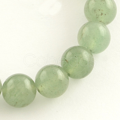 Natural Gemstone Green Aventurine Round Bead Strands G-R265-12mm-1