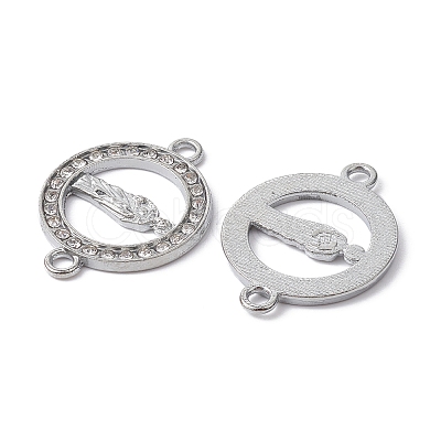 Alloy Connector Charms with Crystal Rhinestone FIND-YW0003-48-1