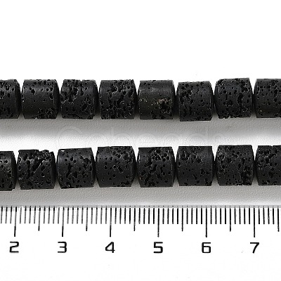 Synthetic Lava Rock Dyed Beads Strands G-H311-05B-11-1