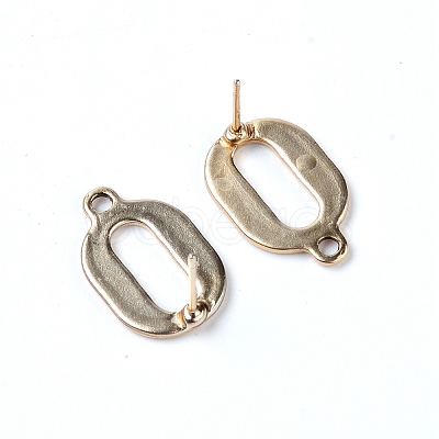 Alloy Stud Earring Findings PALLOY-WH0085-15LG-1