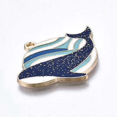 Eco-Friendly Alloy Enamel Pendants X-ENAM-Q437-033-NR-1