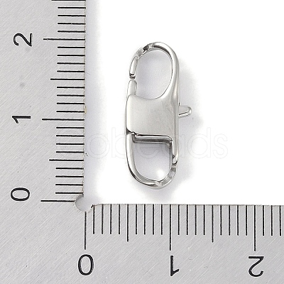 Non-Tarnish 316 Surgical Stainless Steel Lobster Claw Clasp STAS-P362-39P-01-1