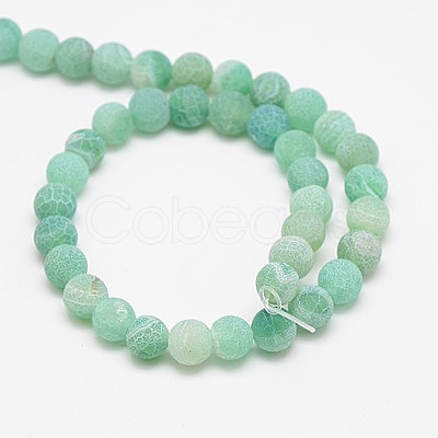 Natural Weathered Agate Beads Strands X-G-G589-6mm-08-1