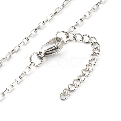 Non-Tarnish 304 Stainless Steel Venetian Chains Necklaces NJEW-JN03636-02-1