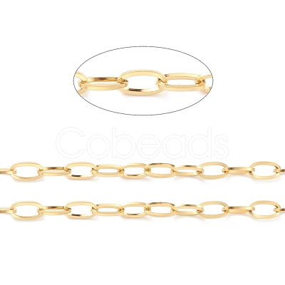 PVD Vacuum Plating 304 Stainless Steel Cable Chain STAS-B020-06G-1