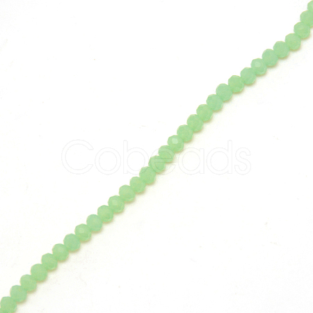 Facted Rondelle Glass Beads GLAA-TAC0008-02A-1