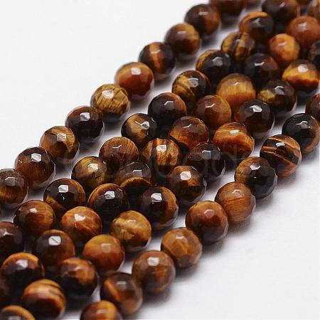 Natural Tiger Eye Beads Strands G-D840-39-6mm-1