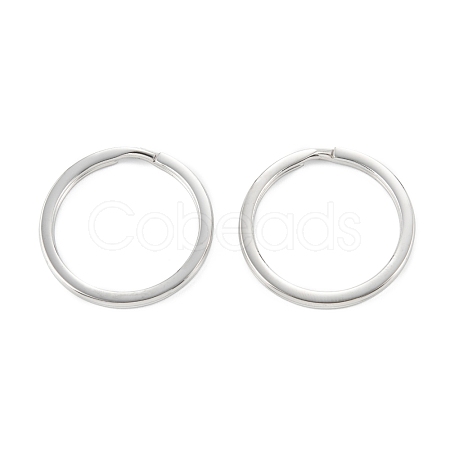 304 Stainless Steel Split Key Ring Clasps STAS-A054-01D-1