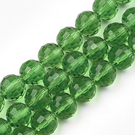 Transparent Glass Bead Strands GLAA-R095-12mm-14-1