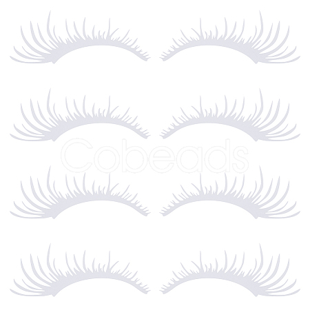 PET Eyelash Car Stickers STIC-WH0004-04A-1