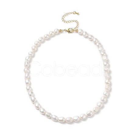 Natural Pearl Beaded Necklaces for Women NJEW-JN04107-01-1