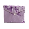 Cloth Embroidery Flower Jewelry Storage Pouches Envelope Bags, for Bracelets, Necklaces, Rectangle, Thistle, 8x10cm