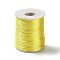 45M Polyester Cord, Satin Rattail Cord, for DIY Chinese Knot Making, Yellow, 1.5mm, about 49.21 Yards(45m)/pc