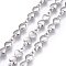 Tarnish Resistant 304 Stainless Steel Link Chains, Soldered, Bowknot, Stainless Steel Color, 15x5x2mm