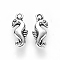 Tibetan Style Alloy Pendants, Sea Horse, Cadmium Free & Lead Free, Antique Silver, 17x7x3mm, Hole: 1.4mm, about 1280pcs/1000g