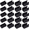 Gorgecraft 40Pcs 4 Style Plastic Non-slip U Shaped Chair Foot Protectors, Floor Glides Tubing Caps Covers, Black, 28x18.5~19x13~17.5mm, Inner Diameter: 7.5~13mm, 10pcs/style