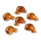 Transparent Lampwork Beads, Dolphin, Chocolate, 15x21x9mm, Hole: 1mm, about 35~40pcs/100g