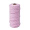 Cotton Macrame Cord, Round Macrame Rope for Wall Hangers, Boho Decorations, DIY Macrame Craft, Plum, 3mm, about 54.68 Yards(50m)/Roll