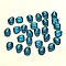 K9 Glass, Imitation Austrian Crystal Beads, Grade AAA, Faceted, teardrop, Dodger Blue, 8x6x3.5mm, Hole: 0.7~0.9mm