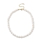 Natural Pearl Beaded Necklaces for Women, White, 15.28 inch(38.8cm)