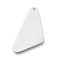 Tarnish Resistant 304 Stainless Steel Pendants, Manual Polishing, Stamping Blank Tag, Laser Cut, Triangle, Stainless Steel Color, 25.5x13x0.8mm, Hole: 1.2mm