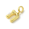 Rack Plating Brass with ABS Plastic Pearl European Dangle Charms KK-G501-02N-G-2