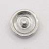 Platinum Zinc Alloy Rhinestone Buttons SNAP-M003-27-2