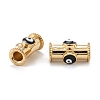 Real 18K Gold Plated Brass Tube Beads KK-A155-26G-4