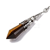 Natural Tiger Eye Pointed Dowsing Pendulum Big Pendants G-H285-06P-A02-3