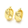 Brass Oval Thick Hoop Earrings for Women EJEW-E273-04LG-1