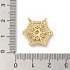 Rack Plating Brass Pave Clear Cubic Zirconia Pendants KK-A190-14G-3