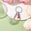 Valentine's Day Acrylic Heart Pendant Keychain KEYC-JKC00991-2